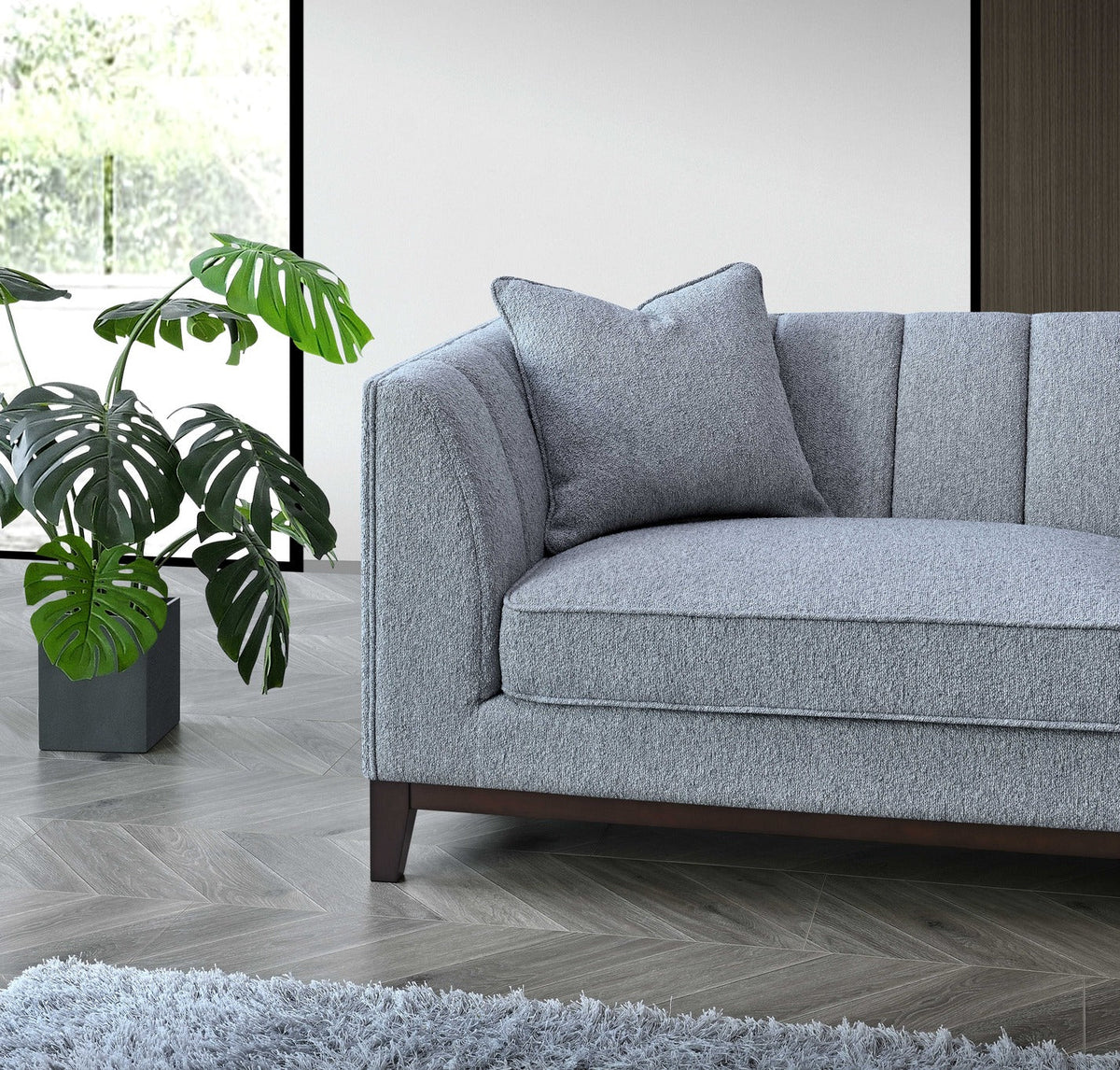 Cooper 3 Seater Sofa in Dolphin Boucle