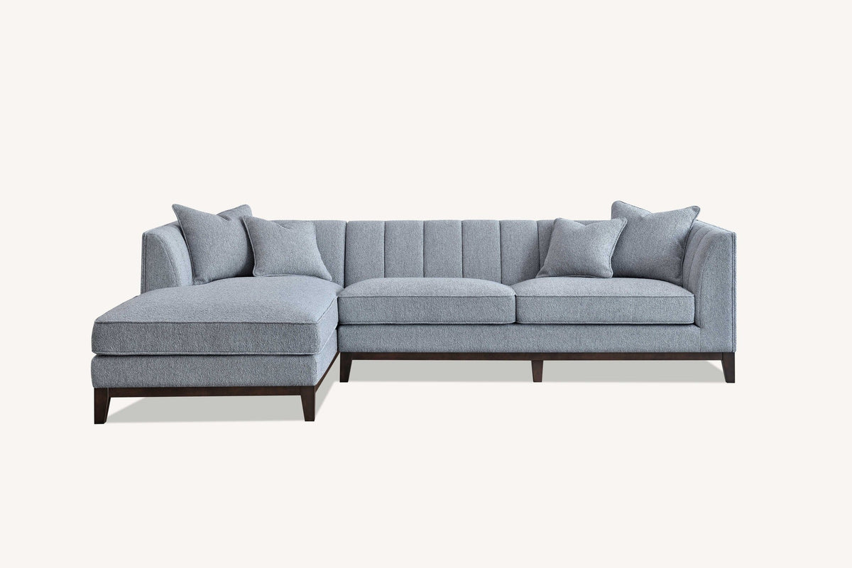 Cooper Left Corner Sofa in Dolphin Boucle