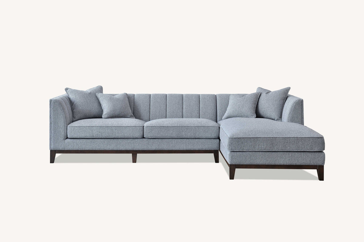 Cooper Right Corner Sofa in Dolphin Boucle