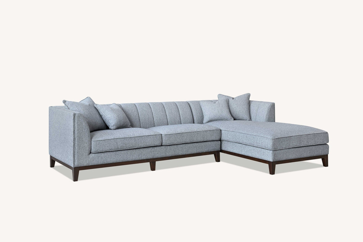 Cooper Right Corner Sofa in Dolphin Boucle