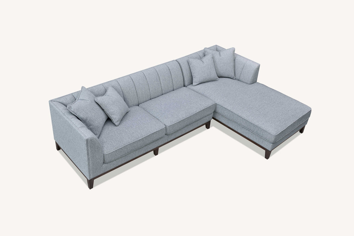 Cooper Right Corner Sofa in Dolphin Boucle