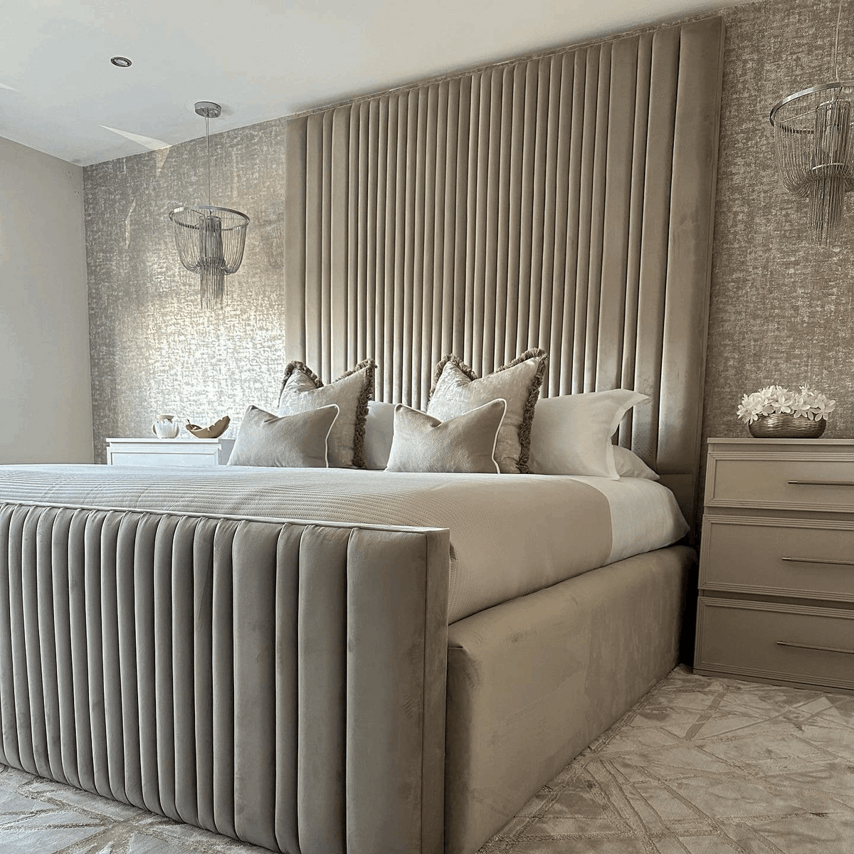 The Elysian Luxe Panelled Bedframe